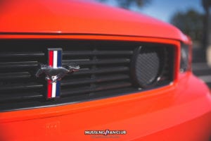 2012 12 ford mustang fan club competition orange boss 302 front grille grill tri bar pony fog light delete
