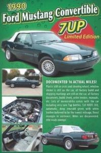 dennis collins mustang mustangs barrett-jackson barrett jackson mustang fan club mustangfanclub world record auction foxbody sn95 low mileage