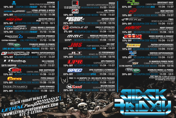 black friday cyber monday lethal performance