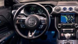 2019 Bullitt Mustang steering wheel