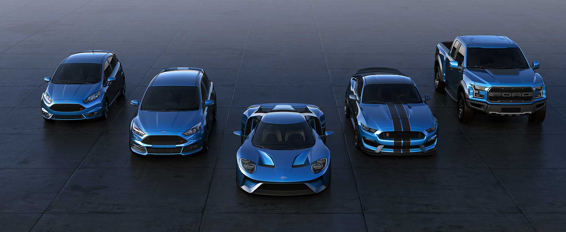 liquid blue metallic ford performance
