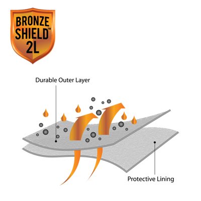 mustang car cover bronze shield