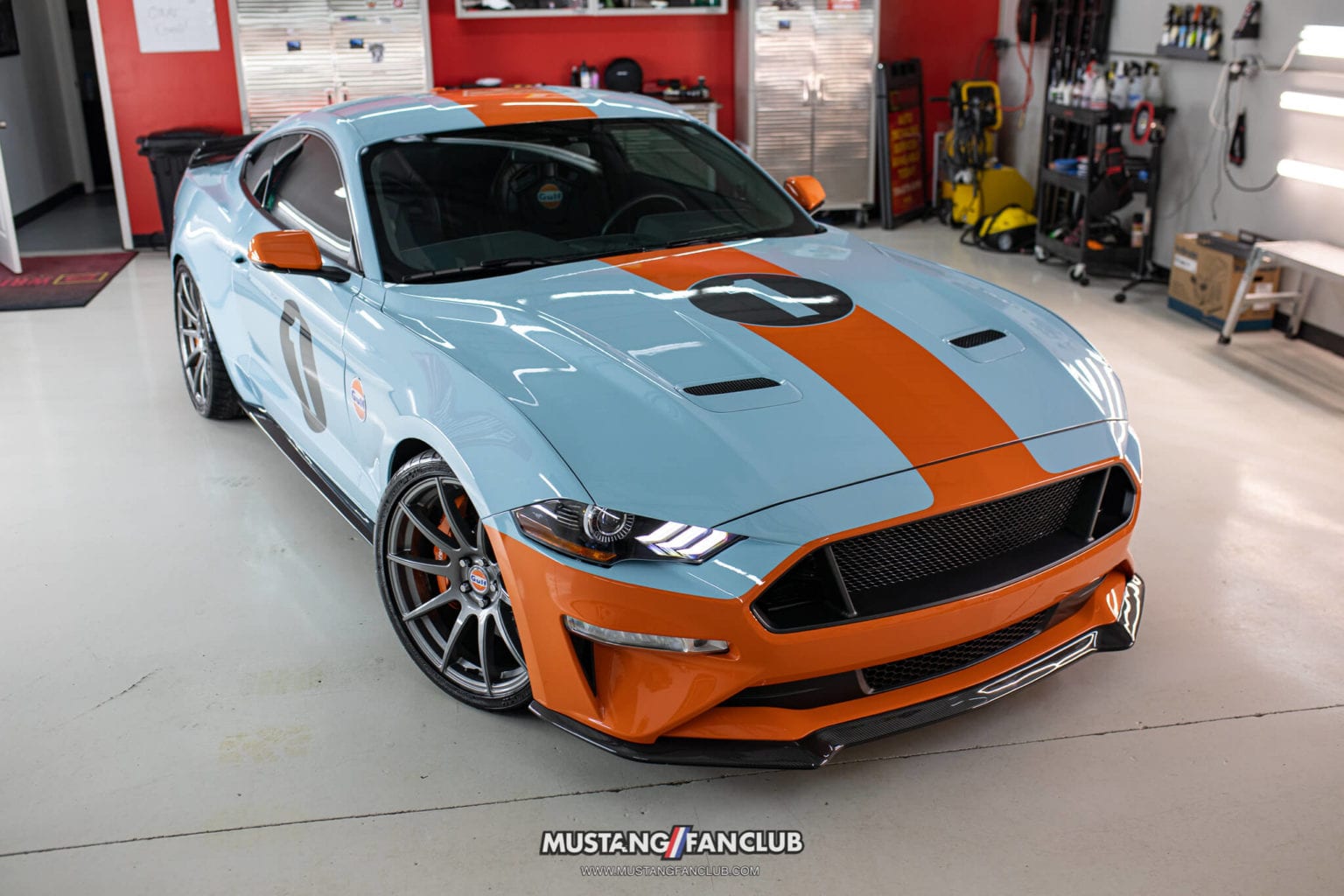 1 Of 3 Gulf Heritage Edition Mustang Gt Mustang Fan Club 7037