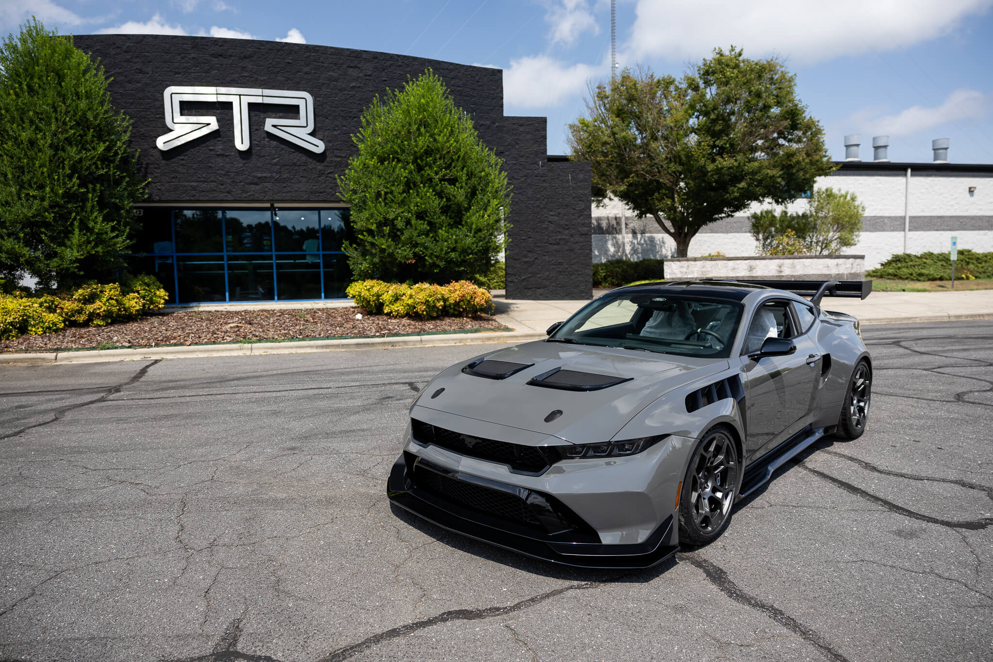 vaughn gittin jr leadfoot grey mustang gtd